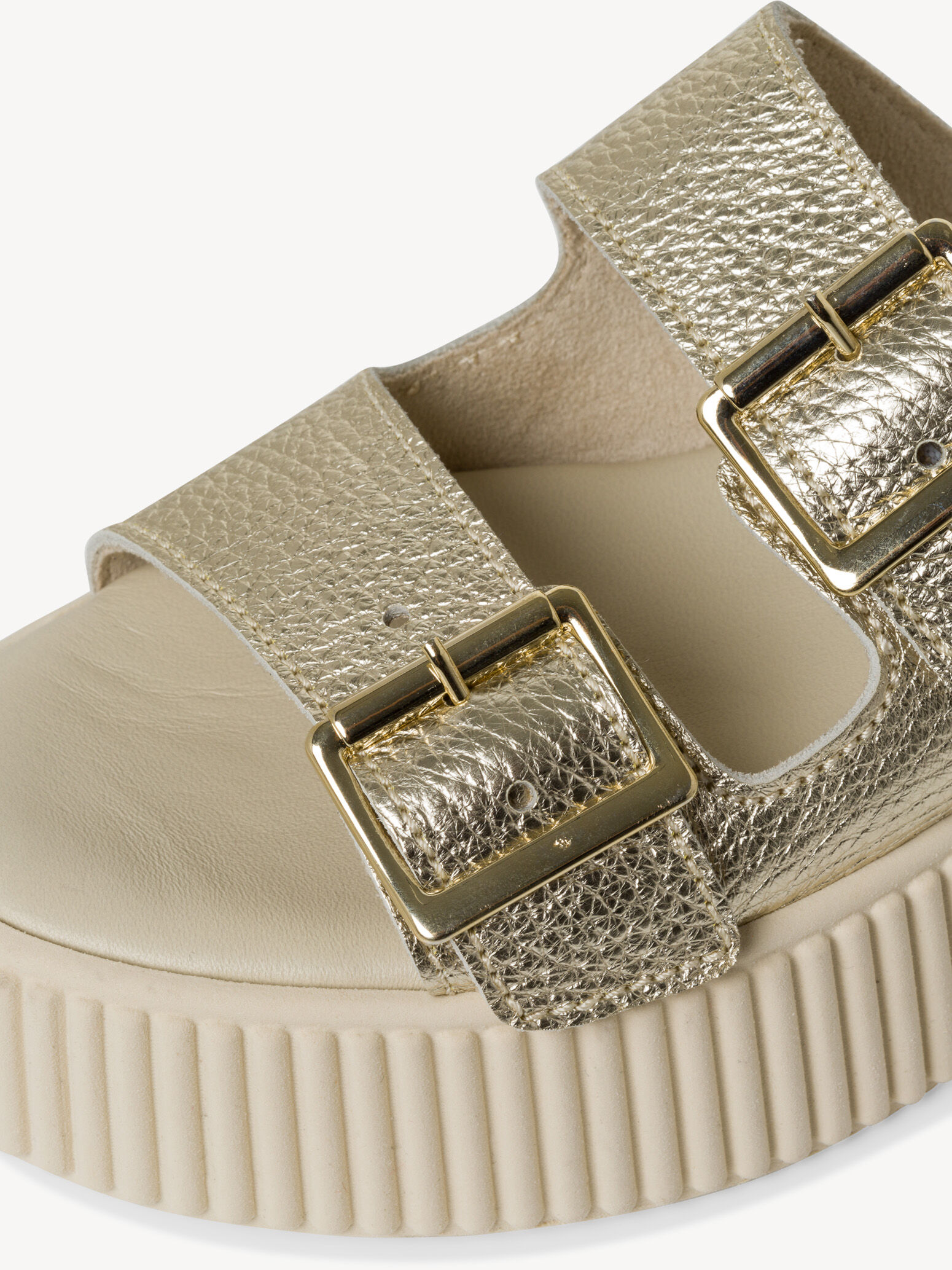 Lederpantolette - gold 1-27217-42-933: Tamaris Pantoletten online 