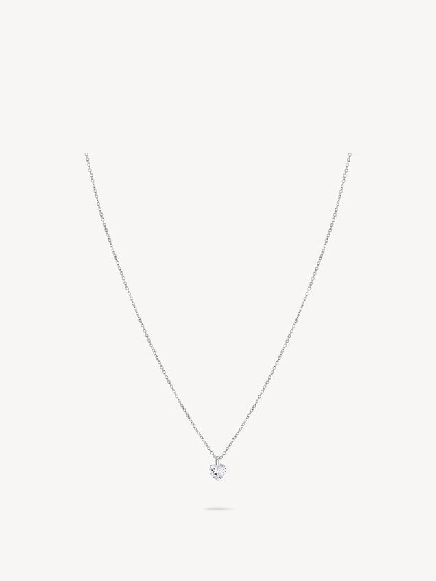 Amager | Collana a catena in acciaio inossidabile color argento e