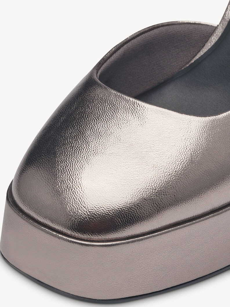 Pumps - metallic, PEWTER, hi-res