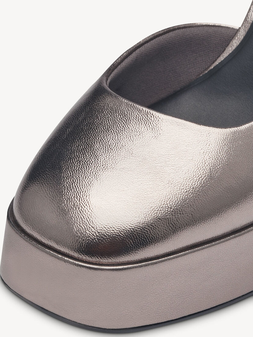Pumps - metallic, PEWTER, hi-res