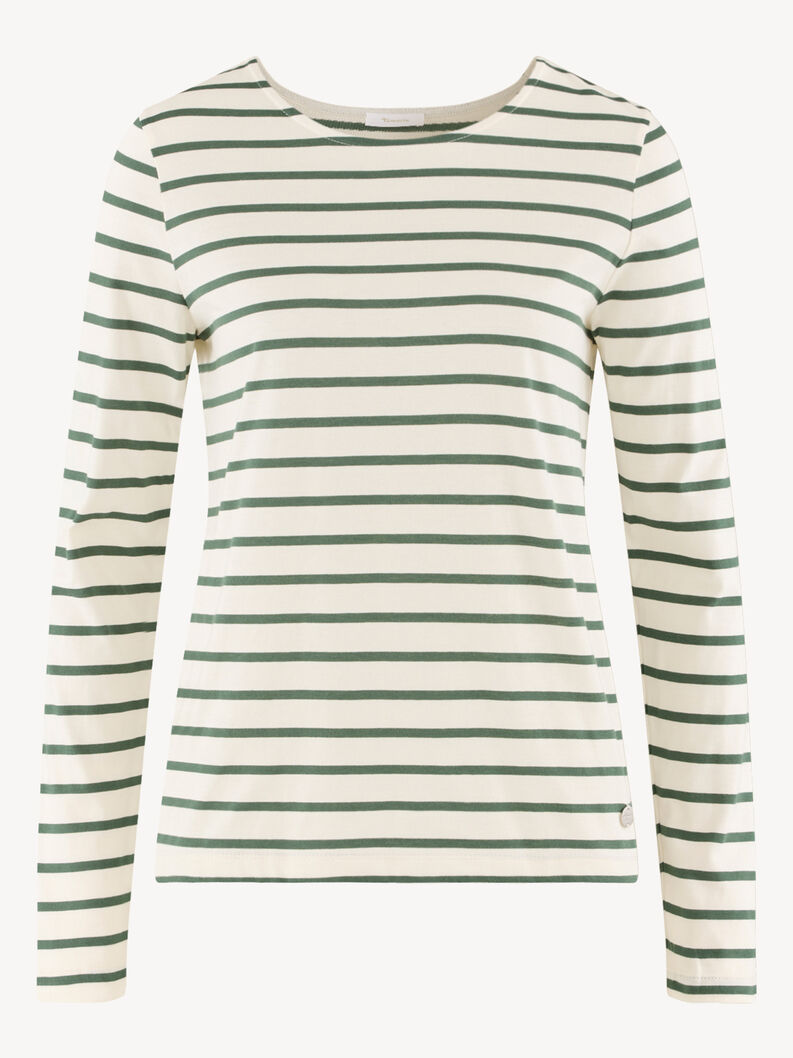 Maglie a maniche lunghe - bianco, Sugar Swizzle/ Garden Topiary Stripe, hi-res