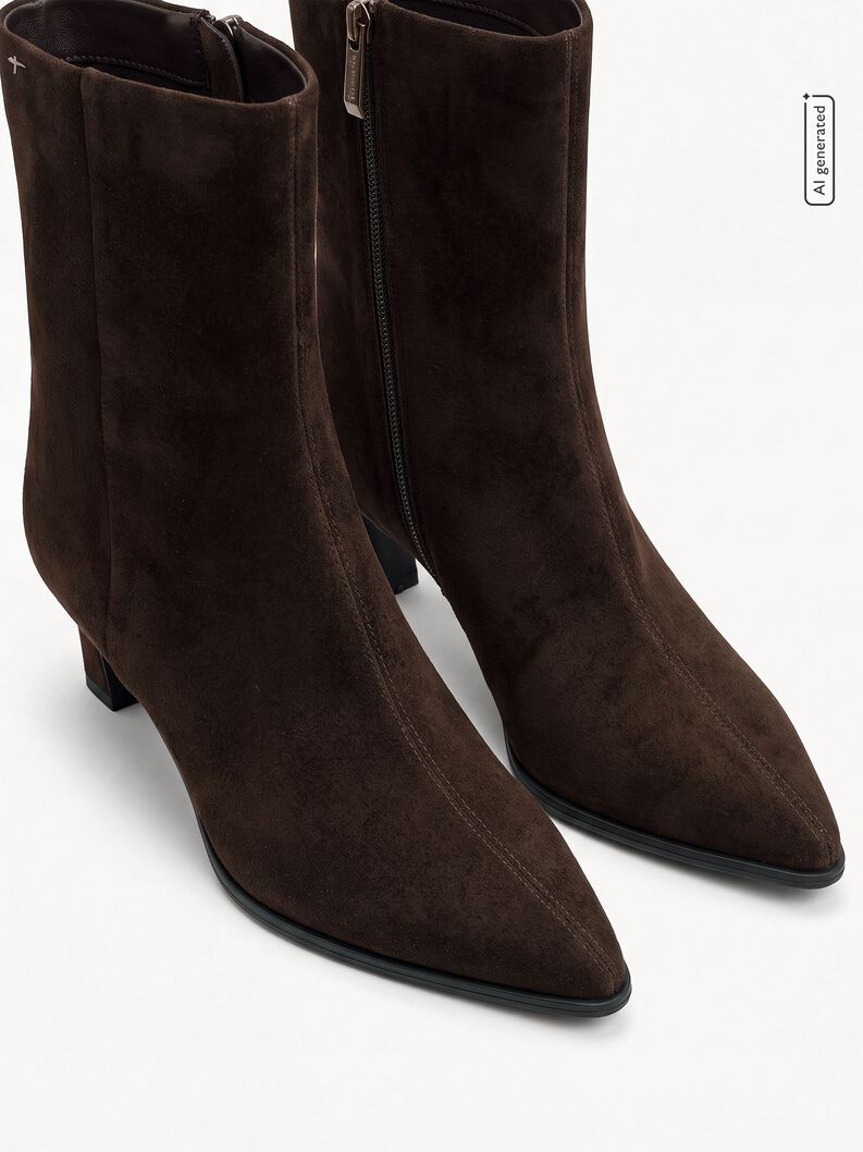 Leather Bootie - brown, 304, hi-res