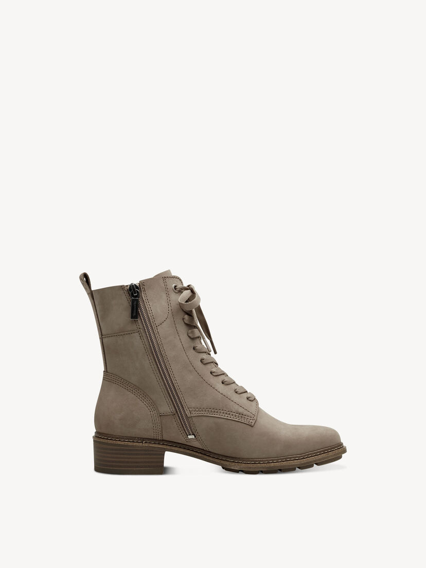 Leren Enkellaarsje - beige, TAUPE, hi-res