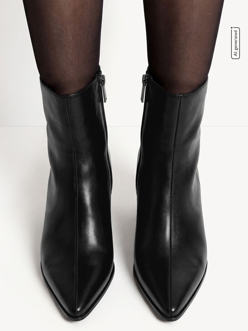 Bottine, BLACK LEATHER, hi-res
