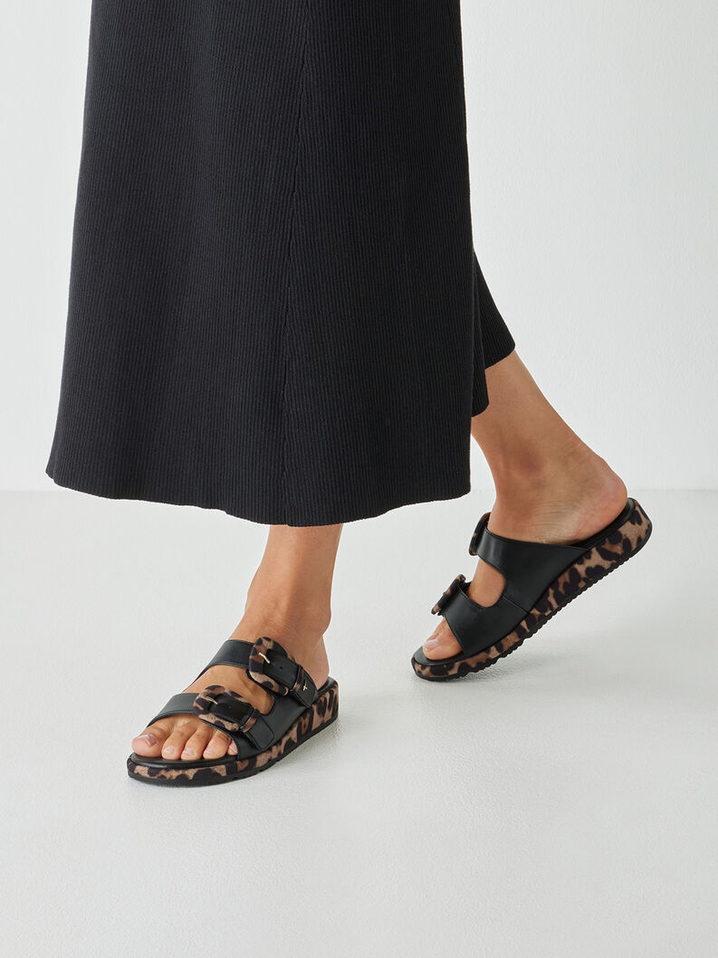 Pantolette - schwarz, BLACK, hi-res