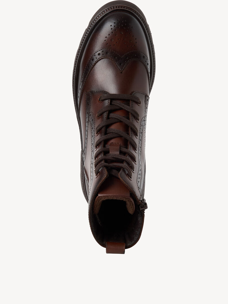 Leather Bootie - brown, MUSCAT, hi-res