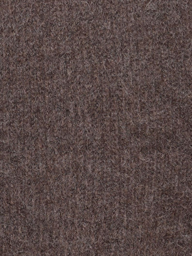Knitted pullover, Mid Brown Melange, hi-res