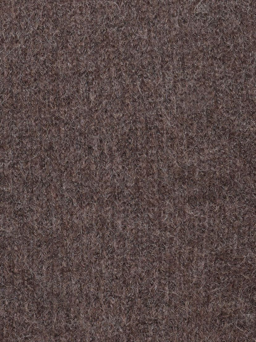 Gebreide trui - bruin, Mid Brown Melange, hi-res