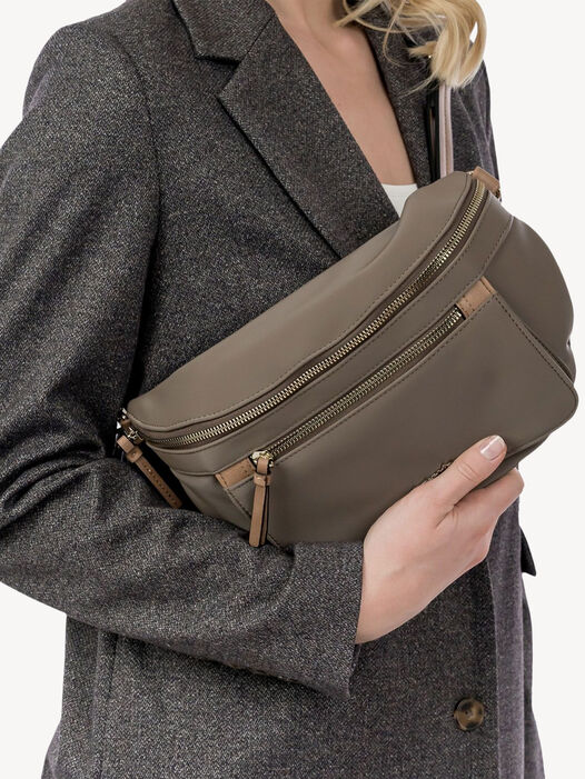 Schoudertas, taupe, hi-res