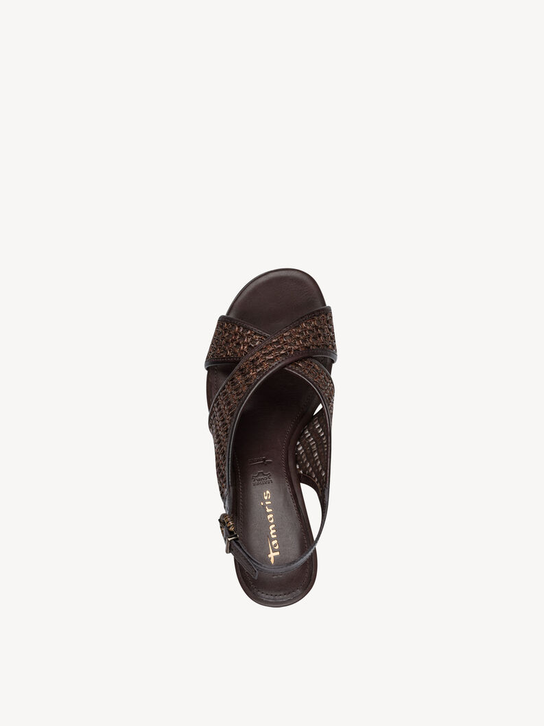 Heeled sandal - brown, 304, hi-res