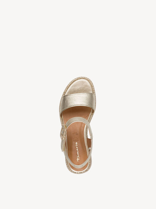 Heeled sandal, LIGHT GOLD, hi-res