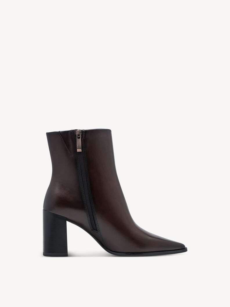 Bottine en cuir - marron, MAHOGANY, hi-res