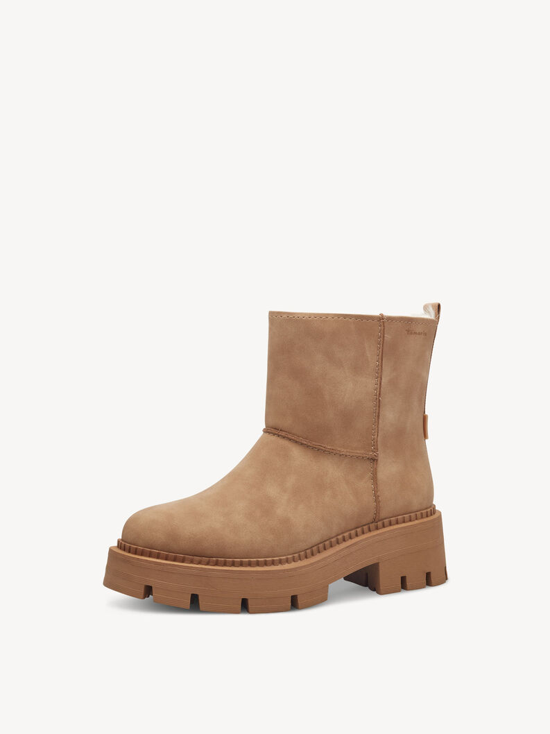 Ankelboots - brun warm lining, CAMEL, hi-res