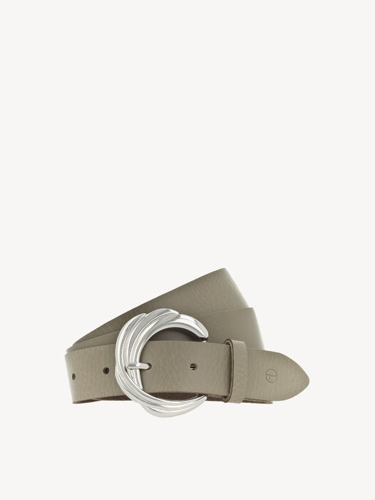 Leren riem, Taupe, hi-res