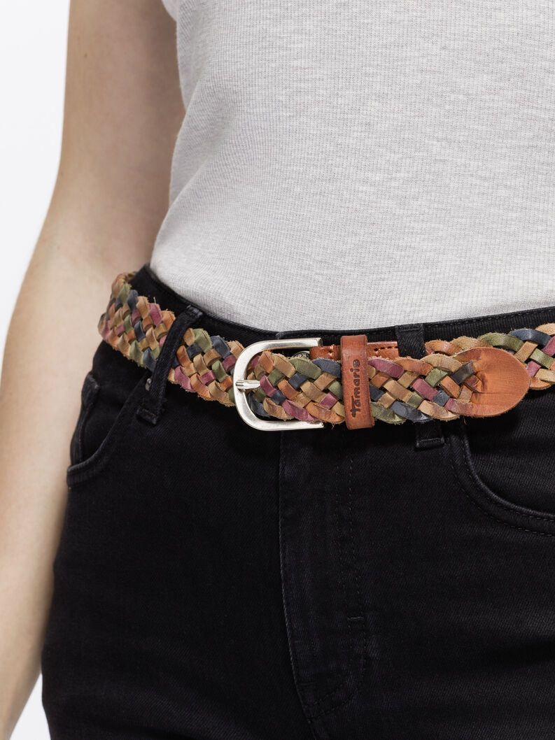 Ceinture en cuir - multicolore, diverse Farben, hi-res