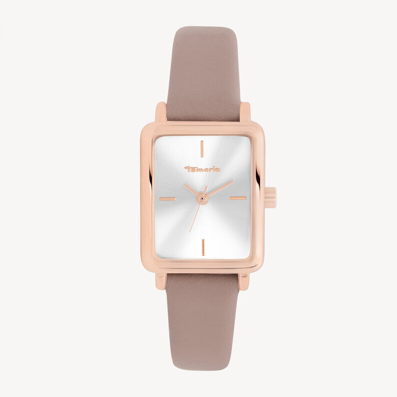 Horloge, ros&eacute;gold-beige, hi-res