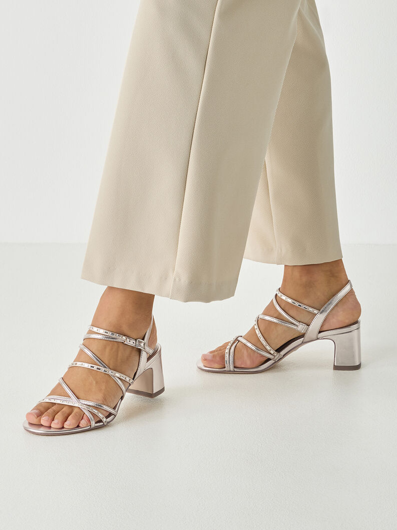 Sandalette - metallic, LIGHT GOLD, hi-res