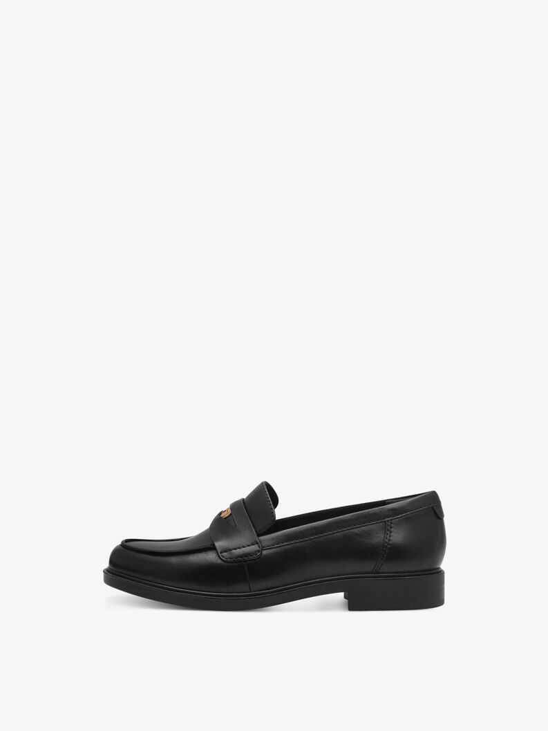 Leather Slipper - black, BLACK, hi-res