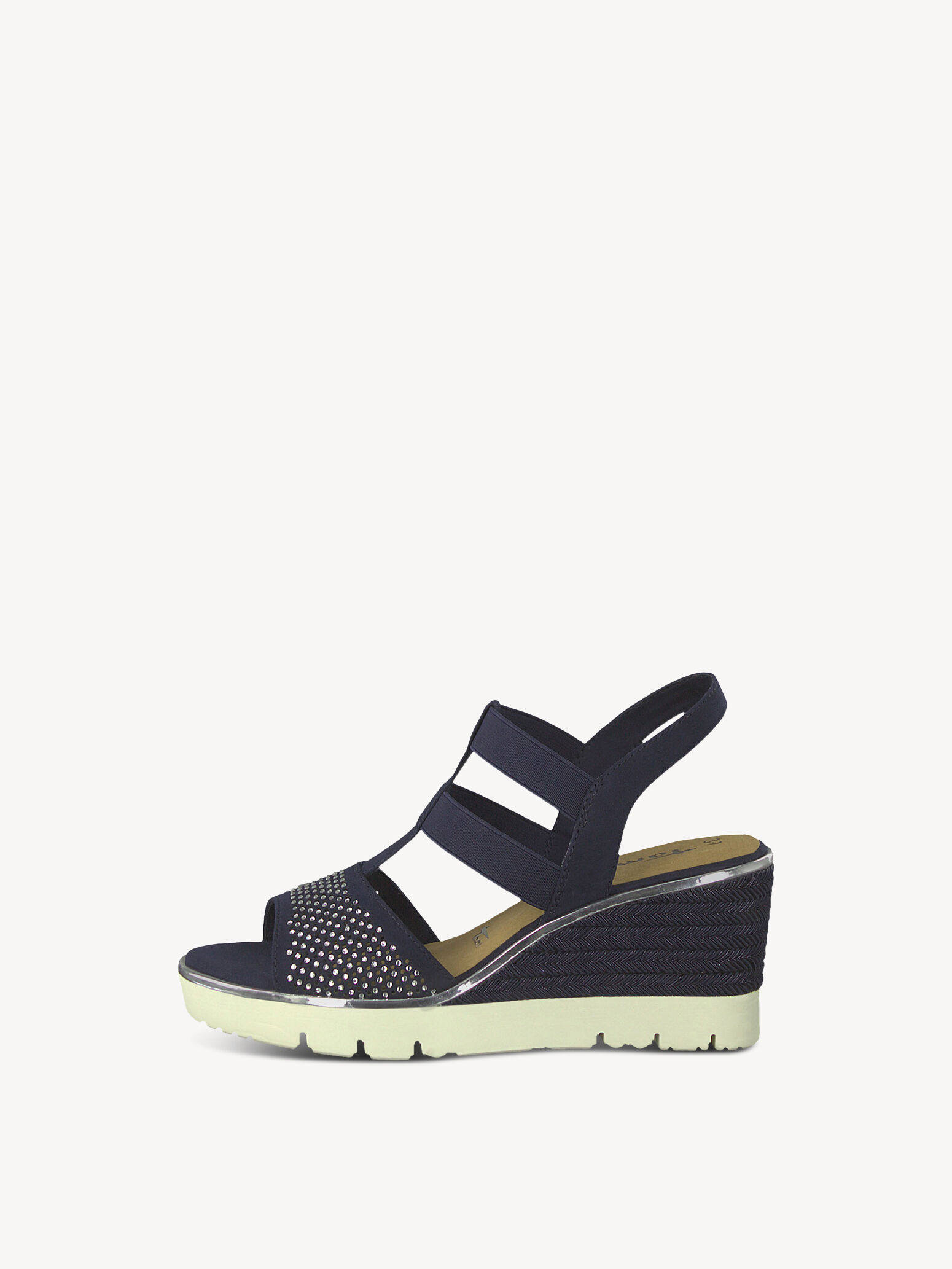 tamaris navy wedge shoes