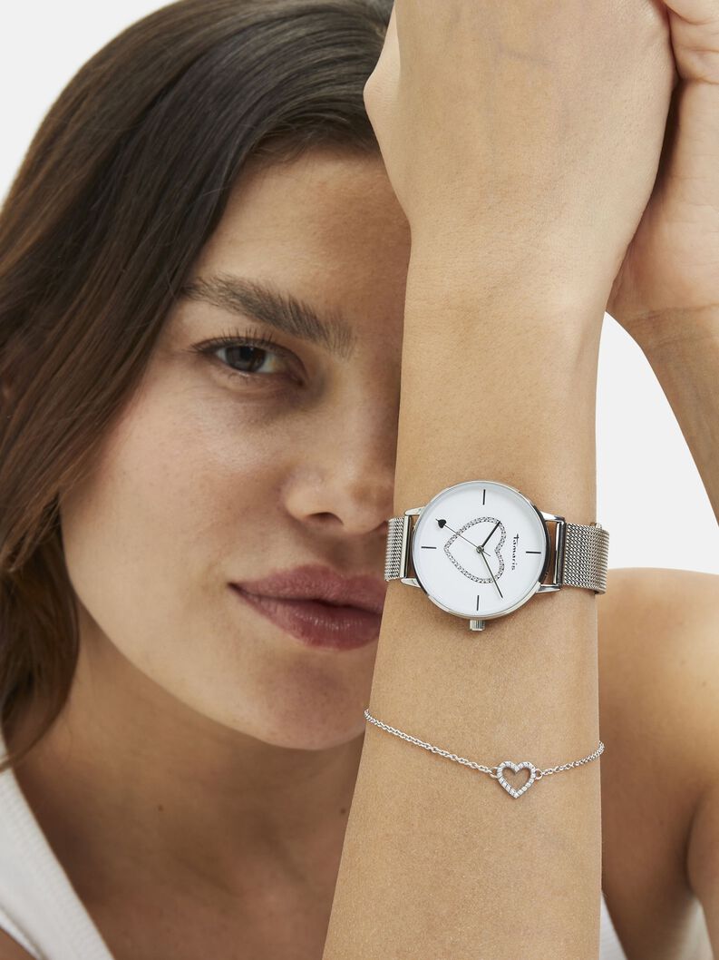 Set Uhr und Armband - stříbro, silber, hi-res