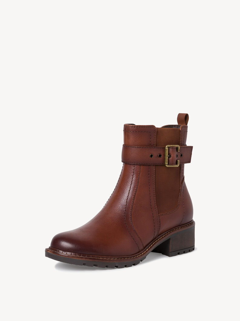 Leather Chelsea boot - brown, CHESTNUT, hi-res