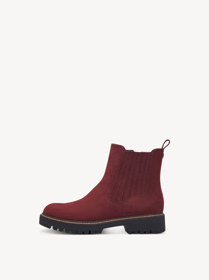 Chelsea boot - rød, MERLOT, hi-res