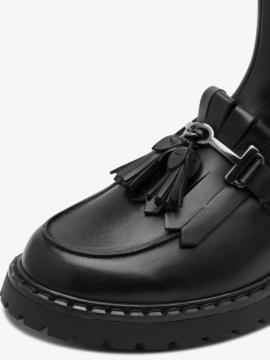 Enkellaarsje, BLACK LEATHER, hi-res