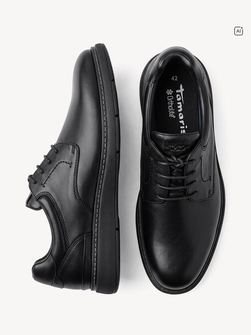 Derbie, BLACK LEATHER, hi-res