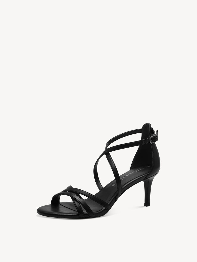 Sandaaltje - zwart, BLACK, hi-res