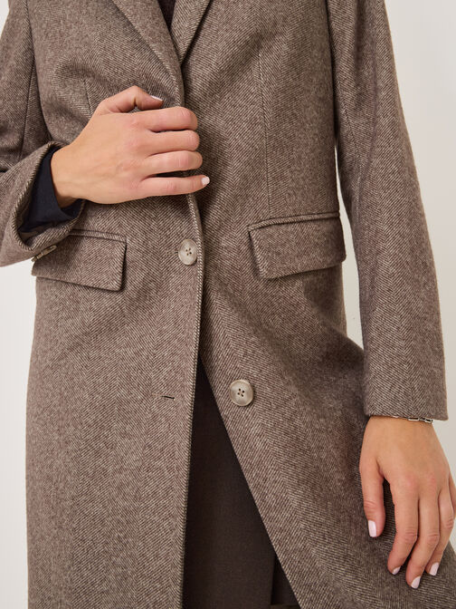 Mantel, Warm Taupe Herringbone, hi-res