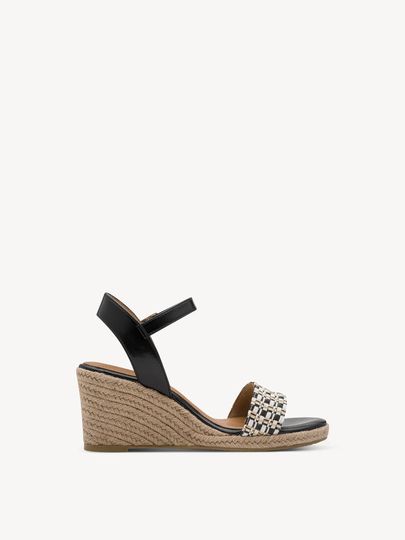 Sandaaltje - zwart, BLACK COMB, hi-res