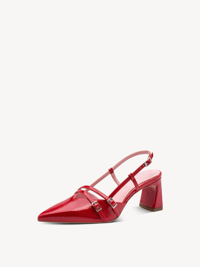 Slingpumps - rood, RED, hi-res