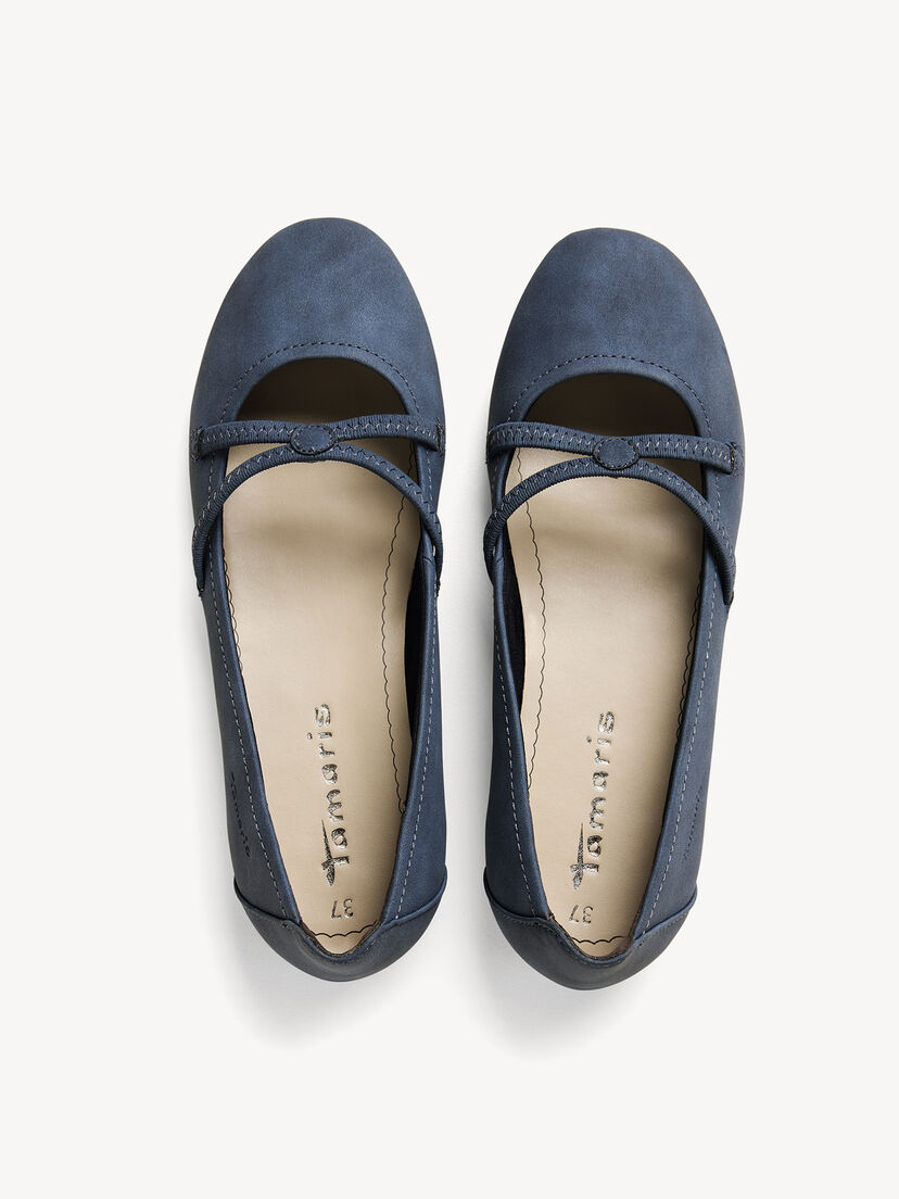 Ballerina - blauw, NAVY, hi-res