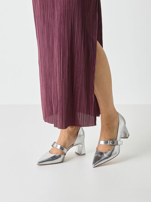 Pumps, SILVER, hi-res