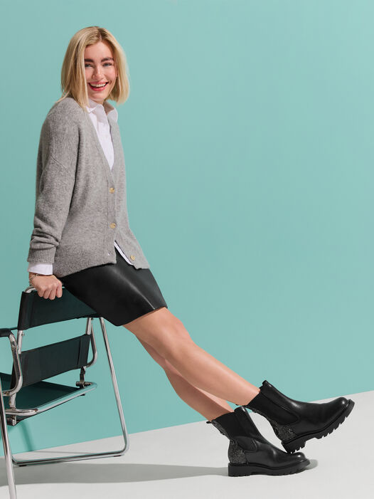 Chelseaboot, BLACK SNAKE, hi-res