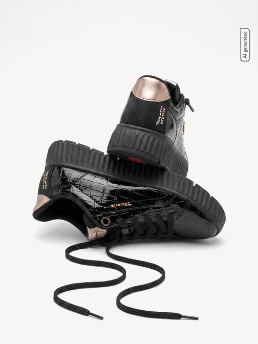 sneaker, BLACK CROCO, hi-res