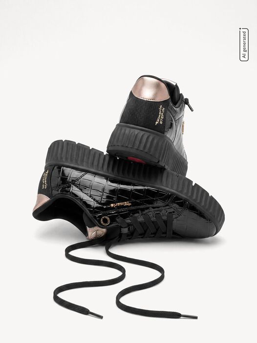 Sneaker, BLACK CROCO, hi-res