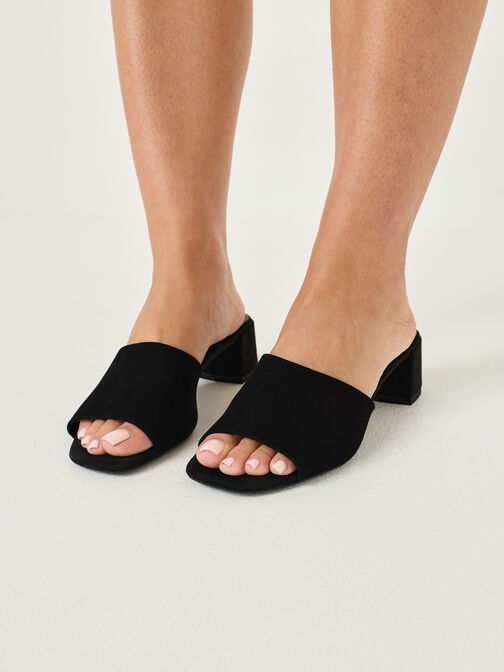 Mule, BLACK SUEDE, hi-res