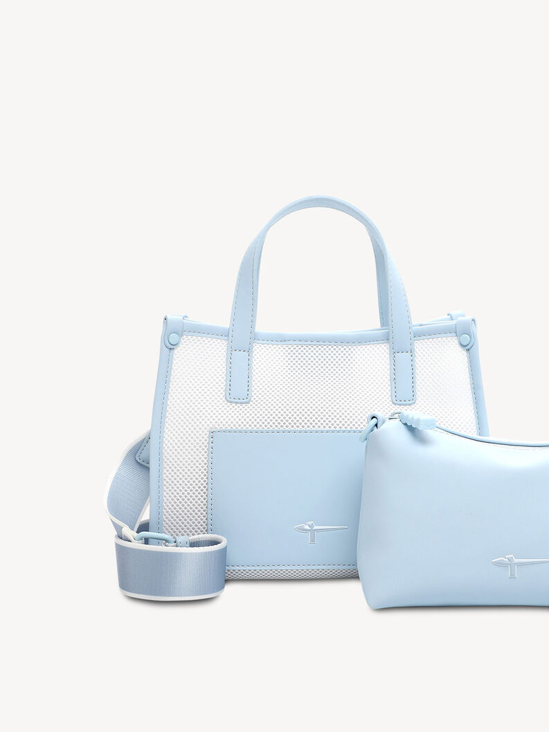 Shopping bag - blue, crystal blue, hi-res