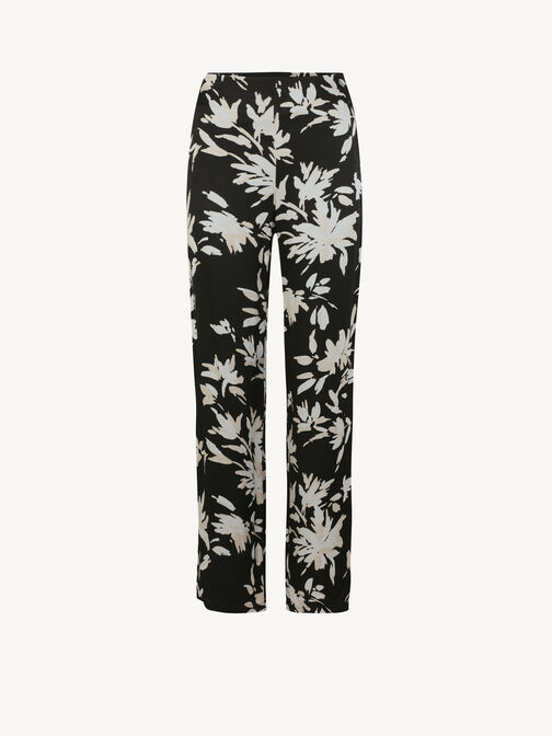 Pantalon, Black Flower AOP, hi-res