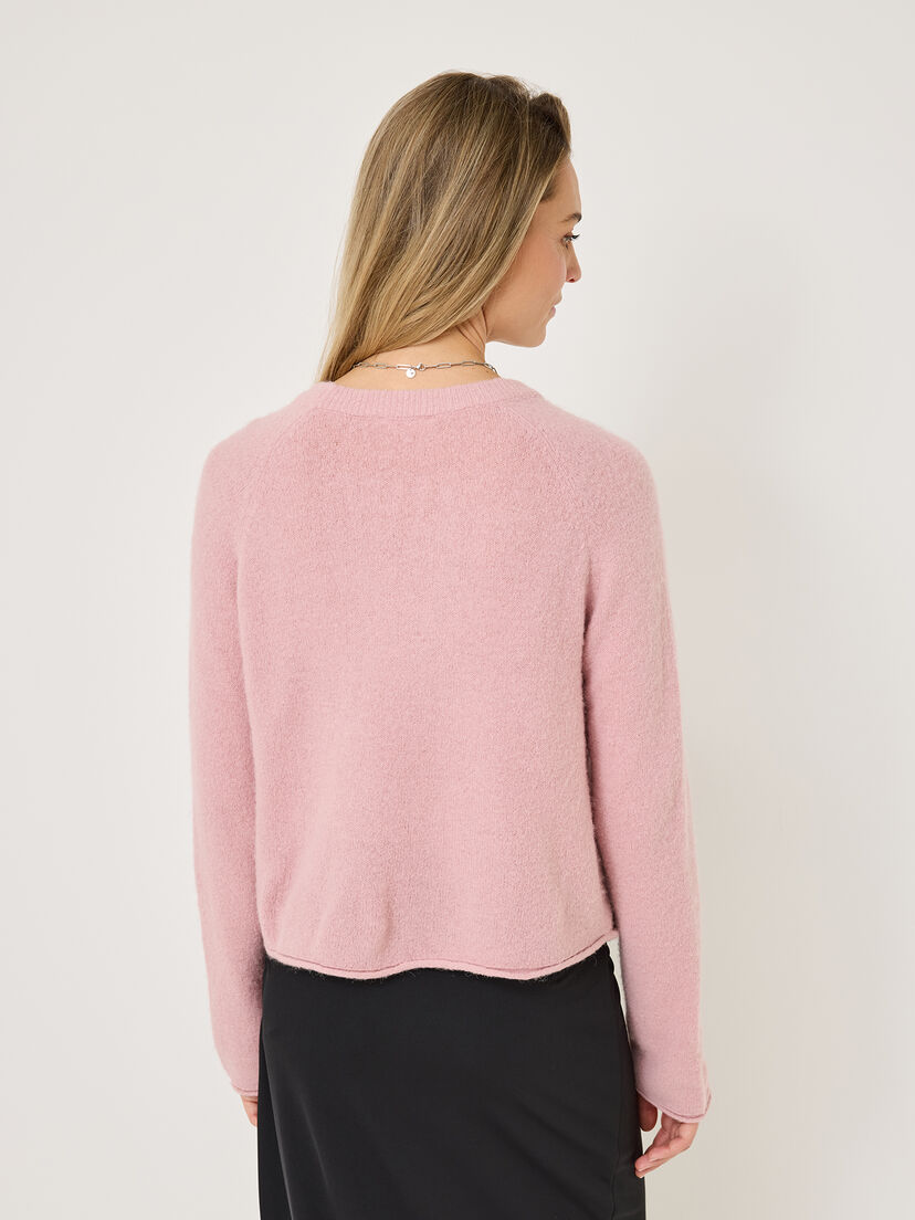 Gebreide trui - roze, Lilas, hi-res