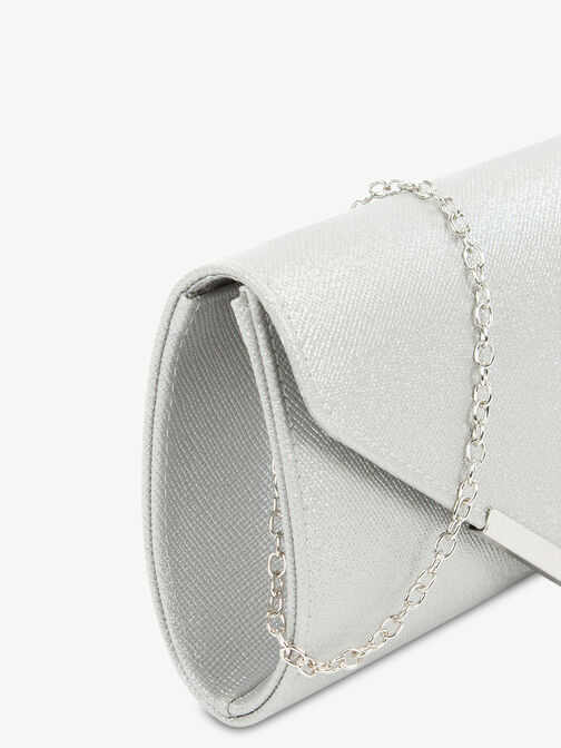 Clutch, silver metallic, hi-res