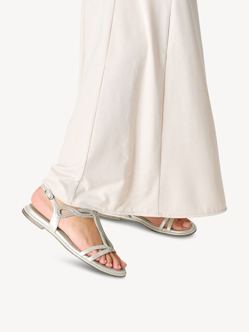 Tamaris Damen Riemchensandalen – Blau Navy Metallic, Modell 1-1-28239-24