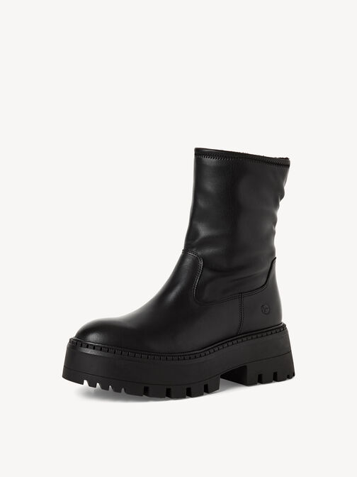 Bottine, BLACK LEATHER, hi-res