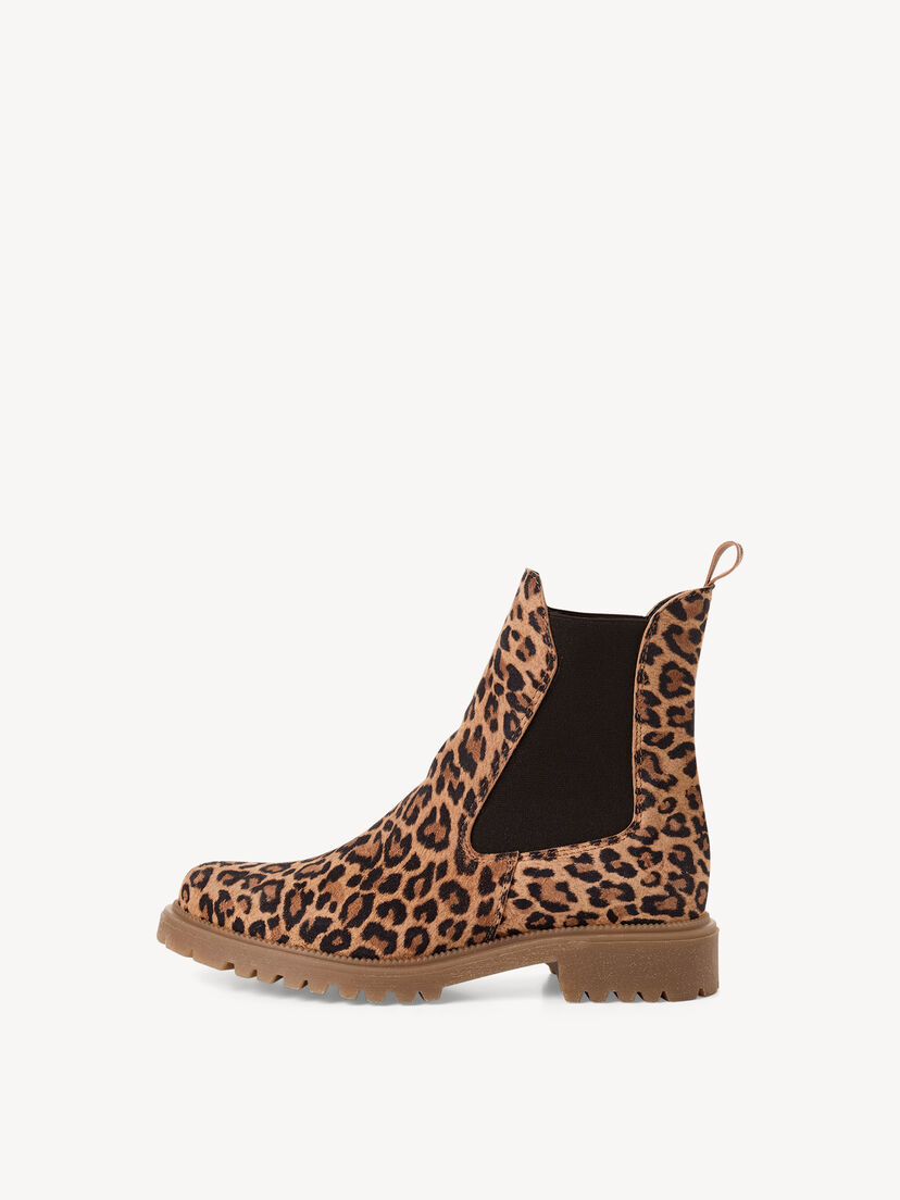 Leren Chelseaboot - bruin, LEOPARD, hi-res