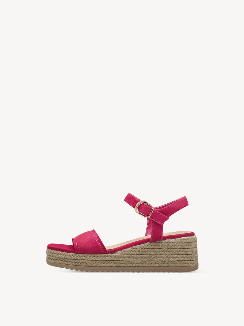 Kožené sandálky - křiklavě růžová, křiklavě růžová, hi-res