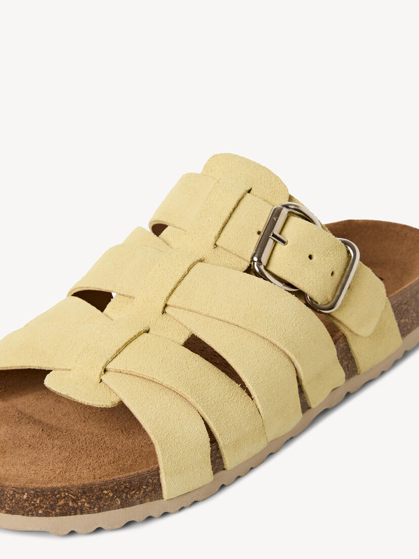 Leren Slipper - geel, SOFT LEMON, hi-res
