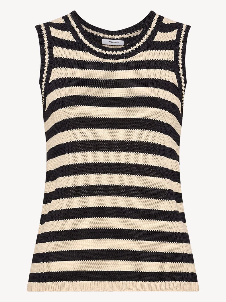 Knitted top - black, Black Beauty / Peyote, hi-res