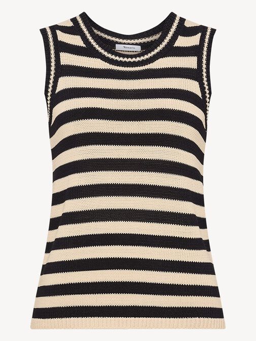 knitted top, Black Beauty / Peyote, hi-res