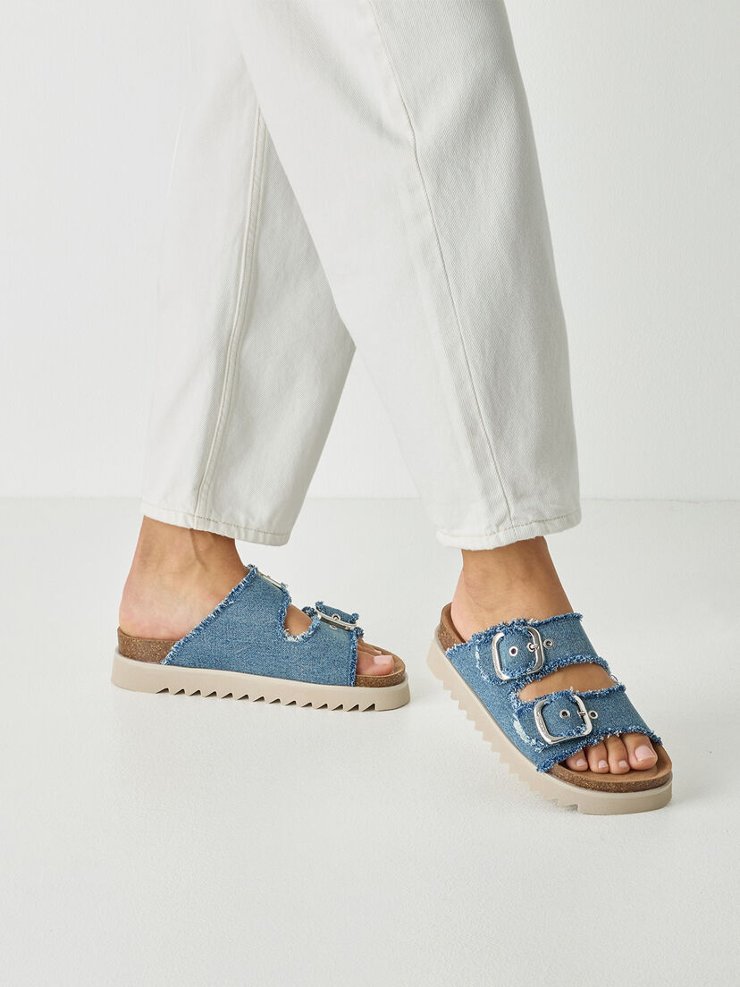 Slipper - blauw, DENIM, hi-res